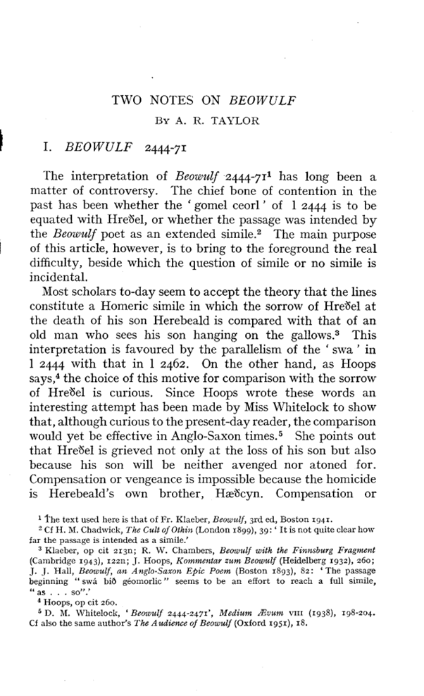 Figure 1. Traditional typesetting, here on p. 5 of volume 7–8 (1952) of LMSKL